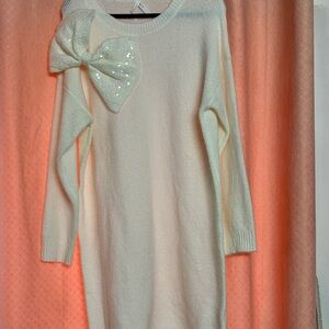 DREAMERS - Bow Sweater Dress